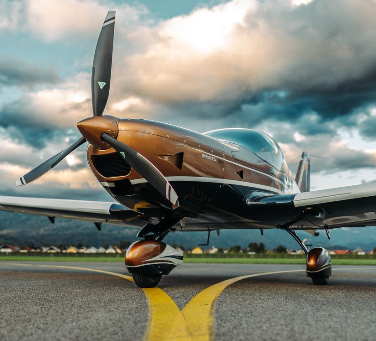 Aircraft prepared for takeoff