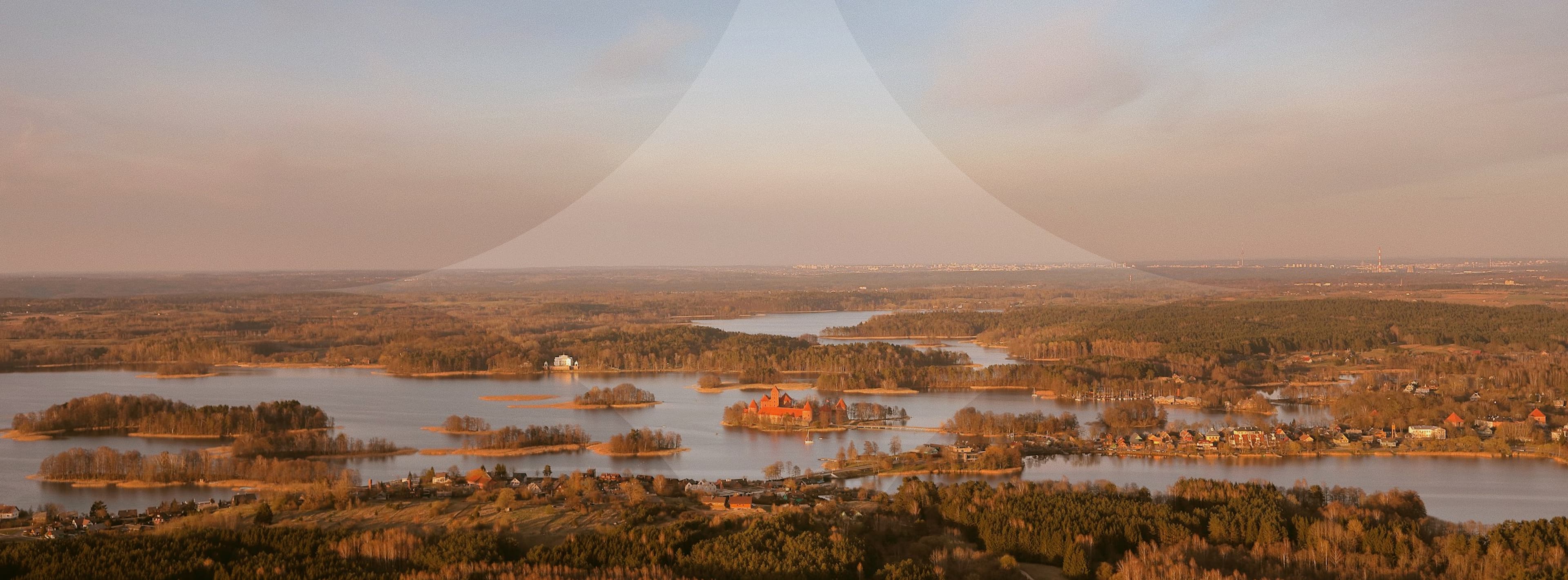 Lithuanian landscape from above