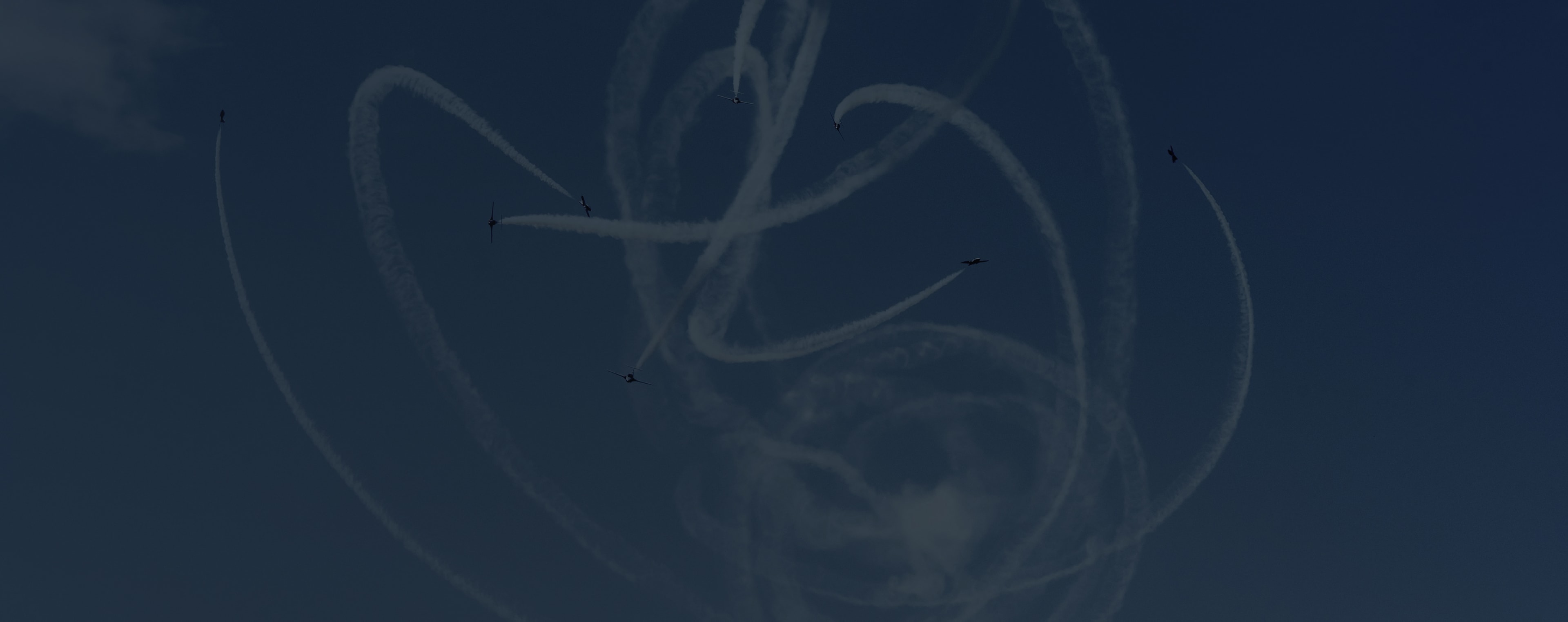 Activities hero with aircraft background