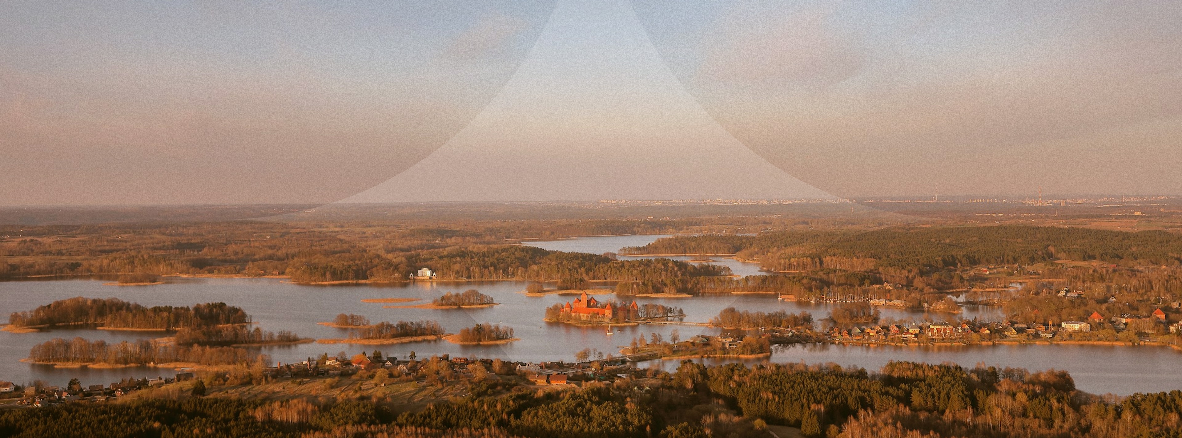 Lithuanian landscape from above
